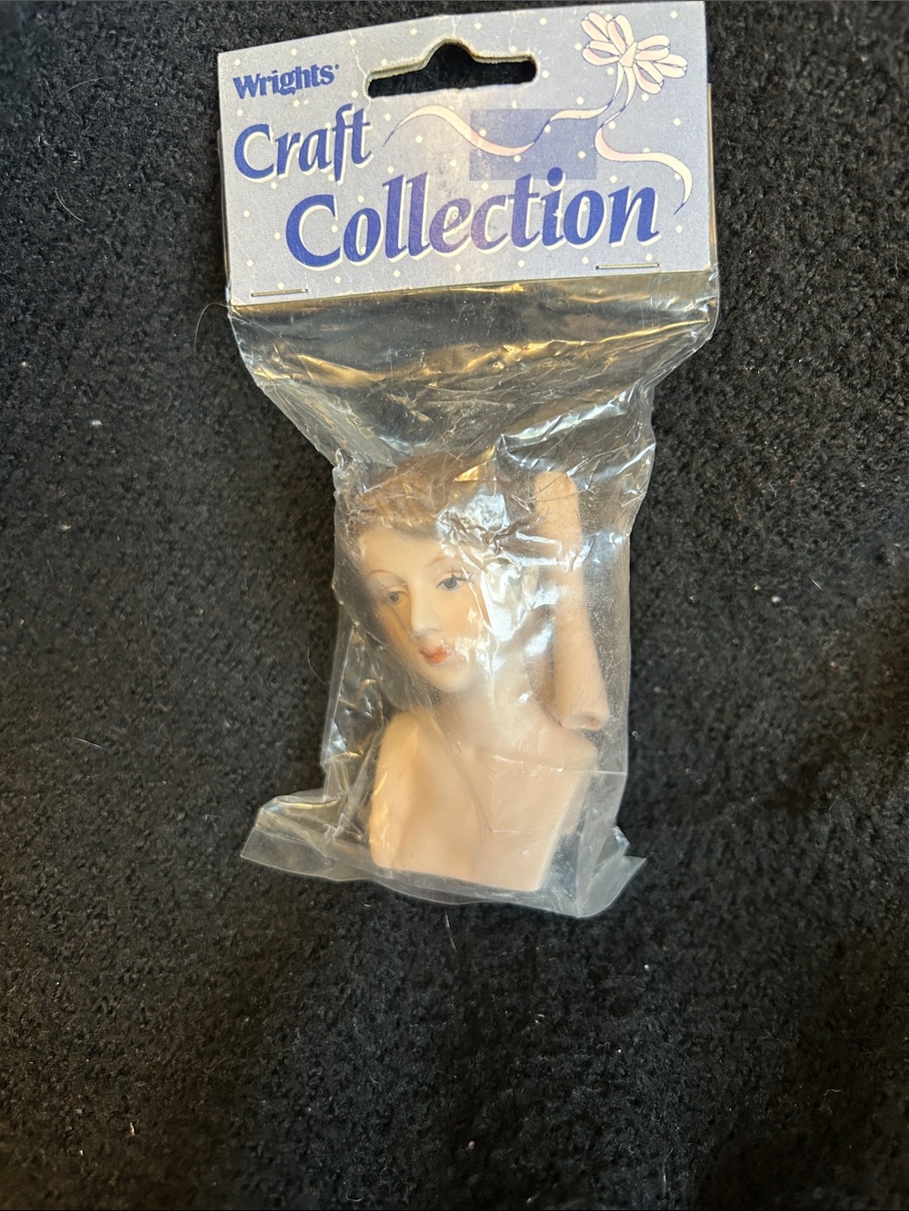 Wrights Craft Collection Porcelain Angel Head and Hands 3”